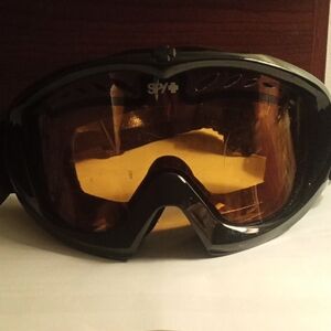 Spy Black Frame Ski Goggles with Orange Lenses